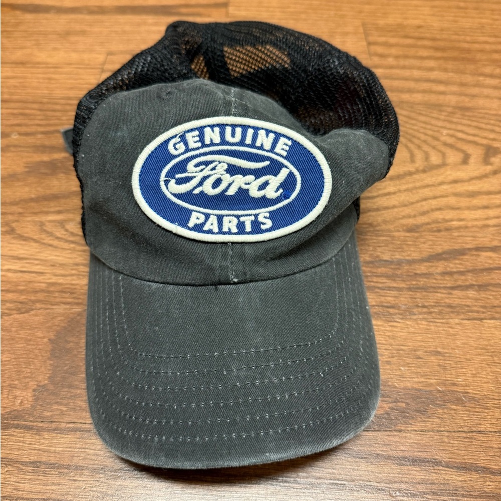 American Needle Ford Motors Gray and Black Adjustable Trucker Cap